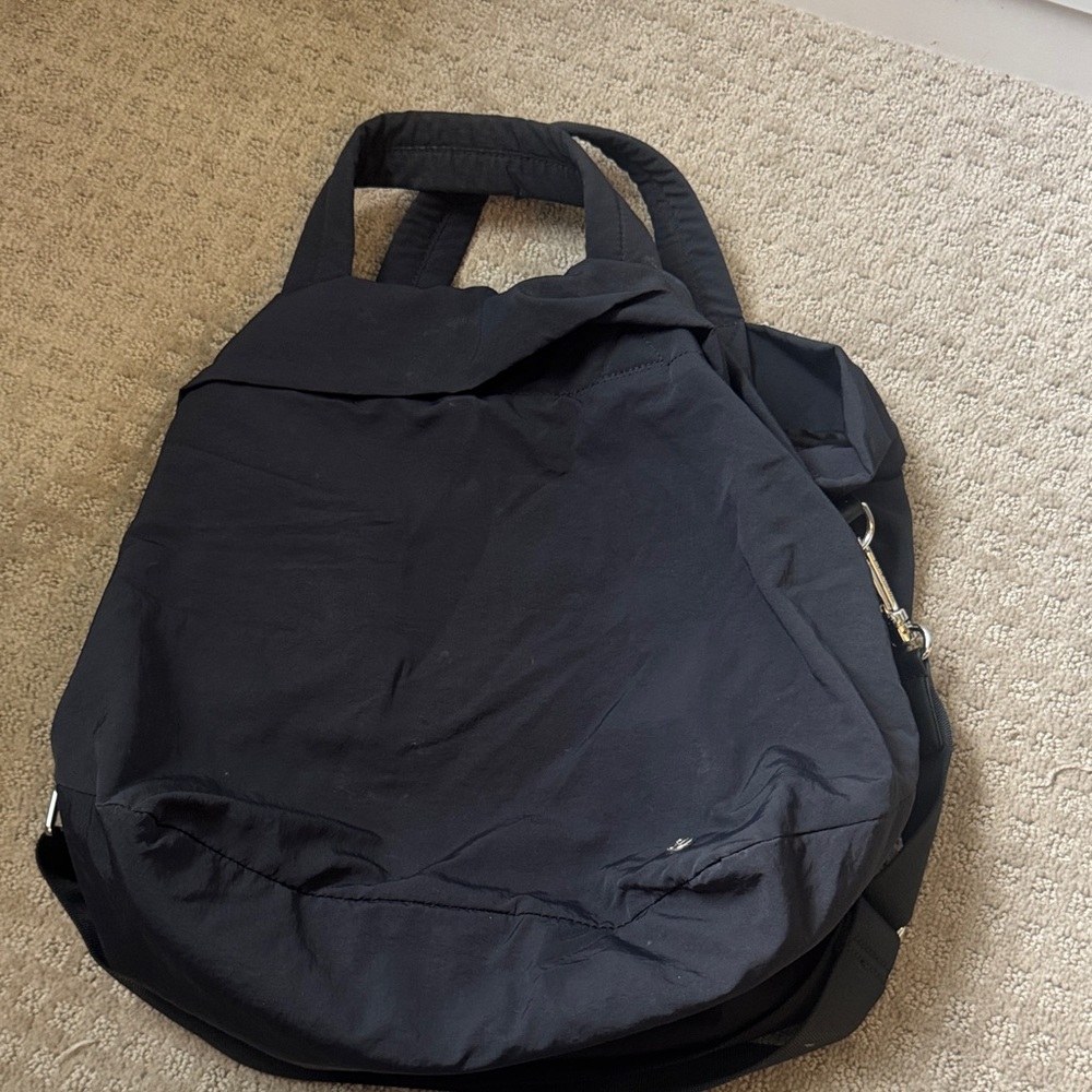 Black Men's Utility Backpack - Minimal Design - Picture 3 of 3